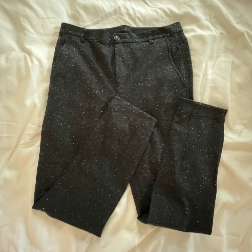 ATM Stretch Pants in Charcoal Heather Gray with Zipper Ankle